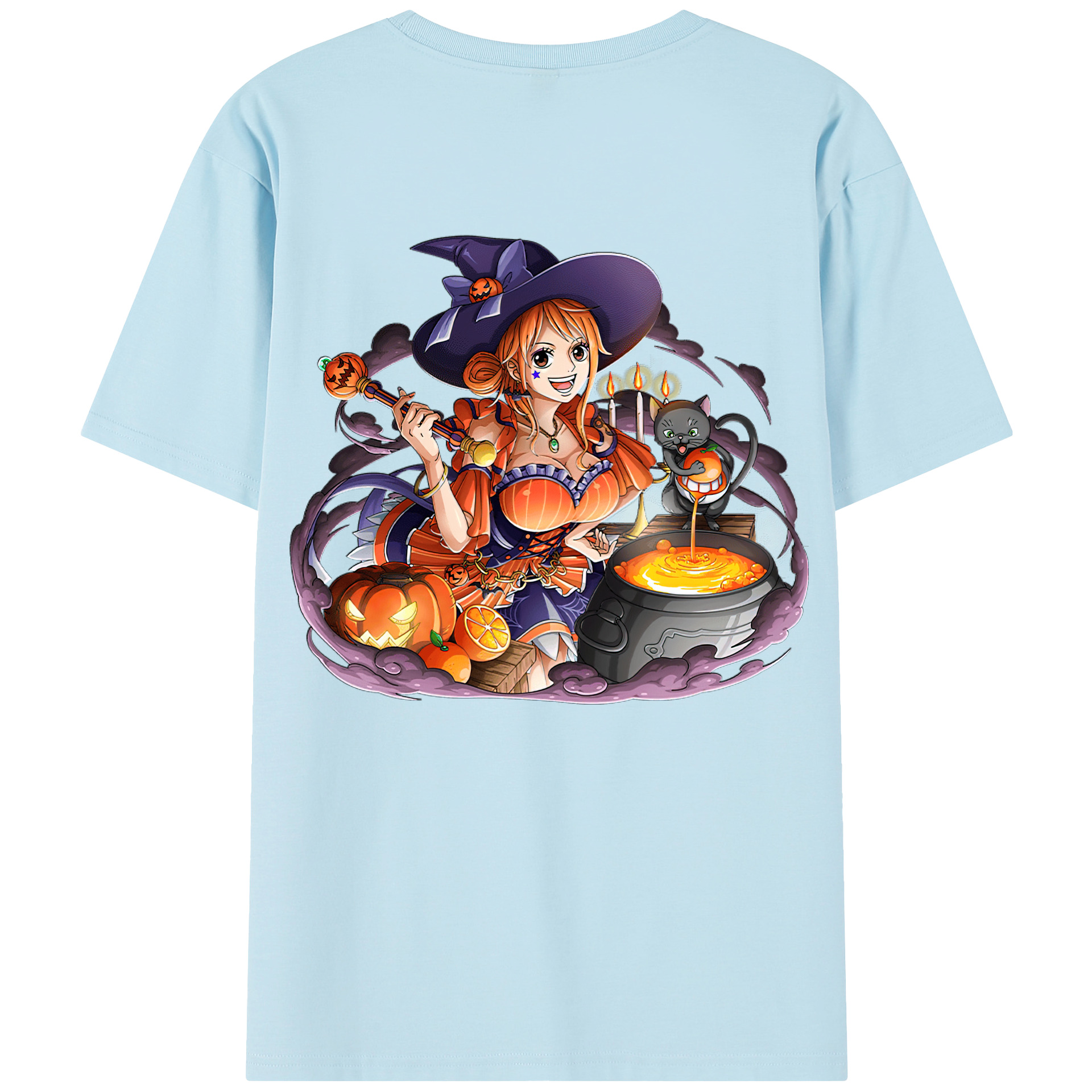 ワンピース ナミ ONE PIECE Nami 綿100％半袖Tシャツ（背面プリント）